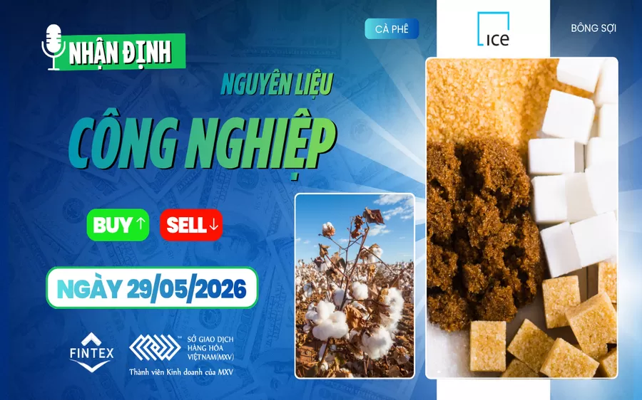 NHẬN ĐỊNH NGUYÊN LIỆU - CÔNG NGHIỆP NGÀY 29/05/2026